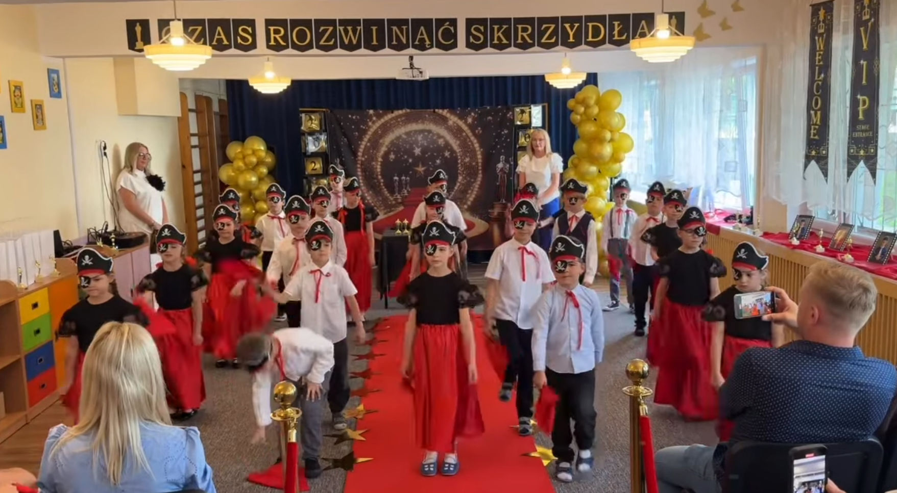 Gala Oskarowa - zakończenie przedszkola w grupie Pszczółki
